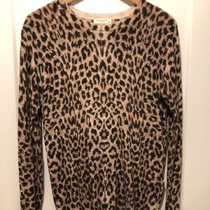 Equipment leopard print sweater size m
